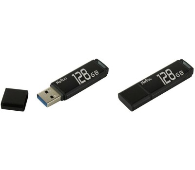 NETAC Флеш Диск 128GB U351 NT03U351N-128G-20BK USB2.0 серый