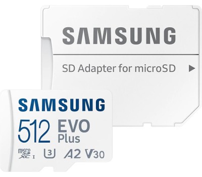 SAMSUNG Флеш карта microSDXC 512Gb EVO Plus (R/W 160/90 Mb/s, adapter) (MB-MC512SA/KR)