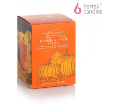 Свеча BARTEK Тыквенная приправа (PUMPKIN SPICE) 150гр в стакане