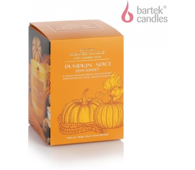 Свеча BARTEK Тыквенная приправа (PUMPKIN SPICE) 150гр в стакане