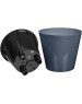 Горшок цветочный HOMVER Rosemary D230мм, 5л с дренажной вставкой (серый) 221605935/01