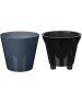 Горшок цветочный HOMVER Rosemary D230мм, 5л с дренажной вставкой (серый) 221605935/01