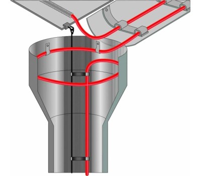 REXANT Кабель греющий для обогрева кровли, водостоков, площадок, ступеней ГРК-30-210-7/7м