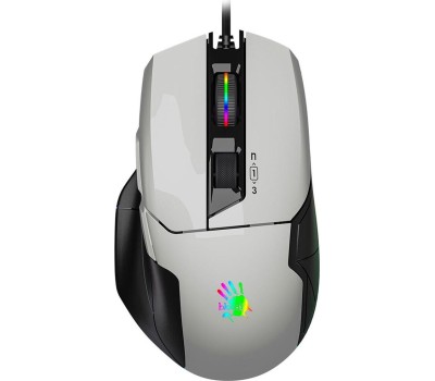 A4TECH Мышь проводная Bloody W70 Max, игровая, оптическая, USB, 10000dpi, белый и черный [w70 max (panda white)]