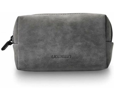 UGREEN Сумка LP285 (80520) Electronics Accessories Storage Bag with Lanyard для хранения аксессуаров для электроники со шнурком. Цвет: серый