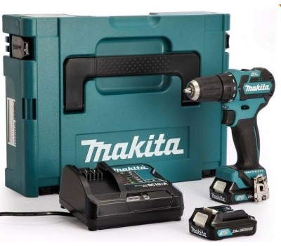 Дрель MAKITA Дрель-шуруповерт DF332DWAE, 2Ач, с двумя аккумуляторами