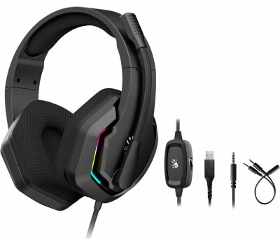 A4TECH Гарнитура игровая Bloody G260p, для компьютера, мониторные, проводные, черный