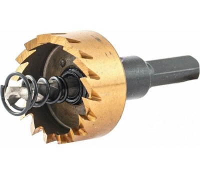 Коронка DENZEL Коронка по металлу HSS, 28 мм, нитридтитановое покрытие 724106