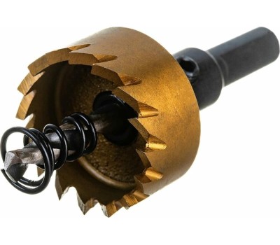 Коронка DENZEL Коронка по металлу HSS, 28 мм, нитридтитановое покрытие 724106