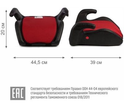 Автокресло детское SIGER УУД Мякиш гр.III, красный