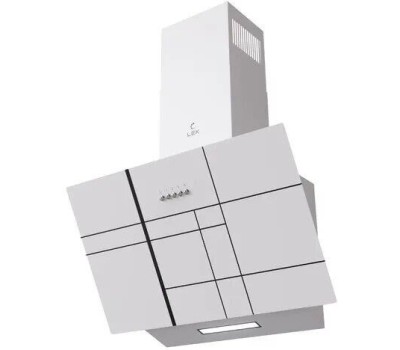 Вытяжка LEX Вытяжка каминная Moza 600 R1, кнопочное управление, белый [chti000419]