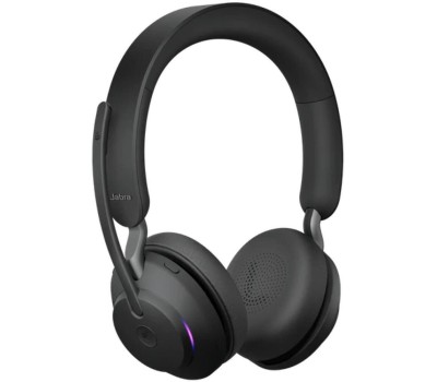 JABRA Гарнитура беспроводная Evolve2 65, Link380c MS Stereo Black, / Bluetooth (USB Type-C) /