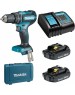 Дрель MAKITA Дрель-шуруповерт DHP485SYE, 1.5Ач, с двумя аккумуляторами