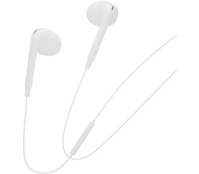 Наушники-гарнитура вкладыши PERO Наушники EP19WH, USB Type-C, вкладыши, белый