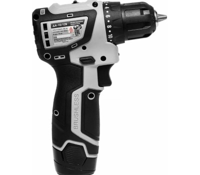 Интерскол КомбиМАКС ДА-10/12В (687.2.2.79), кейс, 4 насадки, 2 АКБ, 2 Ач