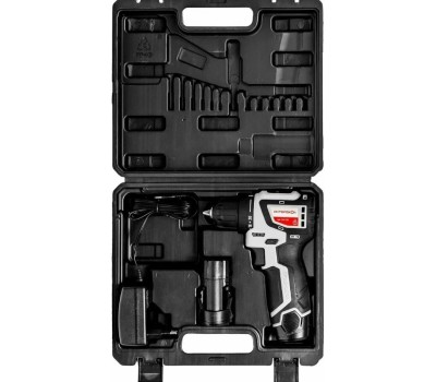 Интерскол КомбиМАКС ДА-10/12В (687.2.2.79), кейс, 4 насадки, 2 АКБ, 2 Ач