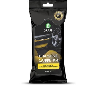 Салфетки влажные GRASS IT-0311 Салфетка влажная для ухода за интерьером а/м