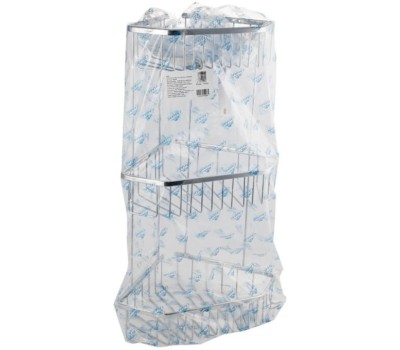 САНАКС - Полочка угловая, пятиугольная, тройная, 25х22х18 см, из нержавеющей стали 75046