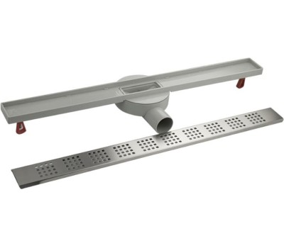 МАК - Трап 700х60 мм, нержавеющая сталь, пластик АБС, линейный, горизонтальный с гидрозатвором 71041