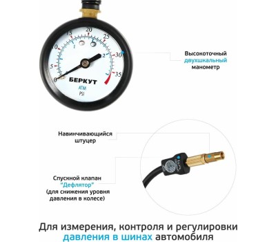 Манометр БЕРКУТ ADG-031 манометр