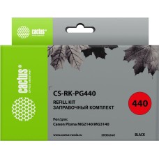 Заправочный набор CACTUS CS-RK-PG440 - черный - 60мл - для CANON MG2140/MG3140, заправочный набор