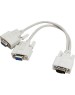 Переходник REXANT (17-6834) Переходник штекер VGA - 2 гнезда VGA, провод