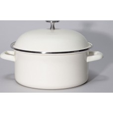 Кастрюля AGNESS 934-595 CHARM эмал. 2,6л молочный (индукц)