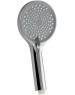 Лейка GFMARK 6094 Лейка душевая массажная, круглая, из высокопрочного АБС пластика, серая вставка с белыми квадратными форсунками, цвет ХРОМ