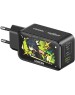 UGREEN Nexode зарядное устройство версия Genshin Impact USB-A+2*USB-C GaN Tech Fast Charger EU 65W- Black