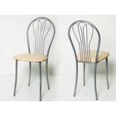 Стул БИТЕЛ Ромашка (серебро,борнео крем)