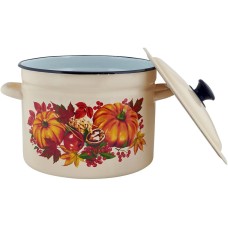 Кастрюля КМЗ 41804-202/6 эмал цил 8,0л с рис