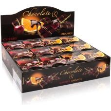 Свеча BARTEK Фрукты в шоколаде (CHOKOLATE) (90*75) в стакане