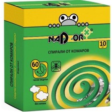 Спираль от комаров NADZOR Спирали от комаров зеленые (10 шт)