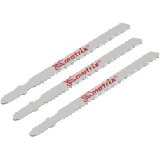 Полотна для электролобзика MATRIX Полотна для электролобзика по дереву, 3 шт., 75 х 2,5мм, HCS, EU- хвостовик//