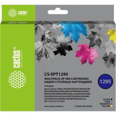 Картридж CACTUS Картридж CS-EPT1295, T1295, черный / голубой / желтый / пурпурный / CS-EPT1295