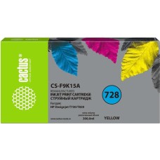 Картридж CACTUS Картридж CS-F9K15A, 728XXL, желтый / CS-F9K15A