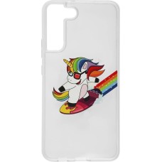 BORASCO Чехол (клип-кейс) ArtWorks, для Samsung Galaxy S22+, прозрачный/рисунок [51472]