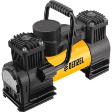 Компрессор автомобильный DENZEL Компрессор автомобильный AC-75, 12 В, 10 атм., 75 л/мин, LED 58051