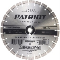 Диск алмазный PATRIOT Диск алмазный сегментный (400х25 мм)