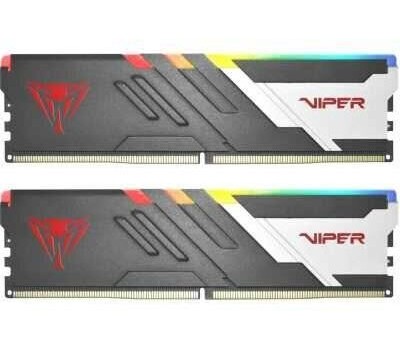 PATRIOT Память DDR5 2x24GB 6000MHz PVVR548G600C30K Viper Venom RGB RTL Gaming PC5-48000 CL30 DIMM 288-pin 1.45В kit с радиатором Ret