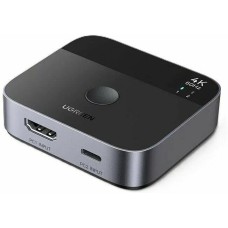 UGREEN Переключатель AW503 (55452) USB-C+HDMI Switch 2 In 1 Out Up to 4K@60Hz. Цвет: черный