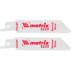 MATRIX Полотна по металлу для сабельной пилы S522EF 75/1.4 мм, Bimetal, 2 шт, Pro 782008