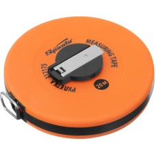 SPARTA Рулетка геодезическая, 20 м х 12,5 мм, лента ПВХ, закрытый круглый корпус 312175