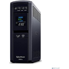 CYBERPOWER ИБП CP1350EPFCLCD {Line-Interactive, Tower, 1350VA/810W USB/RS-232/RJ11/45/USB/SNMPslot charger A/С (6 EURO), 12В/7 Ач х 2}