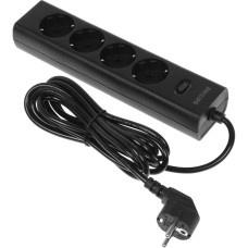PHILIPS Сетевой фильтр CHP2145BB/51 3м (4 розетки) черный (коробка)
