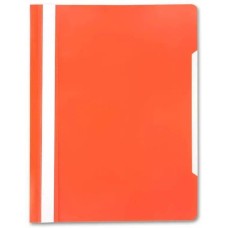 БЮРОКРАТ Папка-скоросшиватель -PS20OR A4 прозрач.верх.лист пластик оранжевый 0.12/0.16