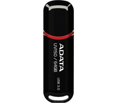 флешка A-DATA 64GB UV150 USB3.0 черный (AUV150-64G-RBK)