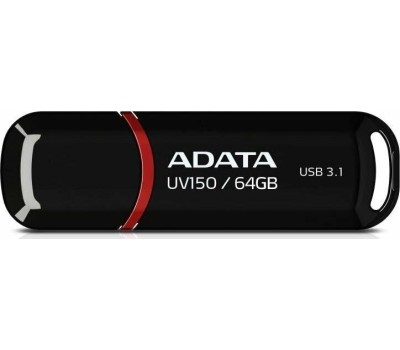 флешка A-DATA 64GB UV150 USB3.0 черный (AUV150-64G-RBK)