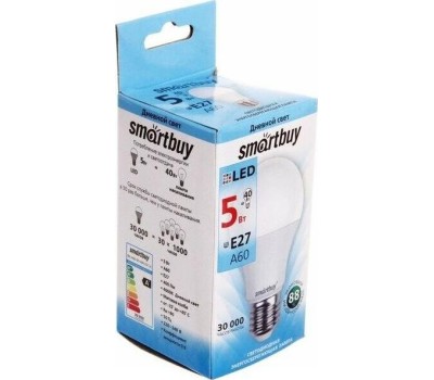 Светодиодная лампа SMARTBUY (SBL-A60-05-40K-E27-A) 5W/4000/E27