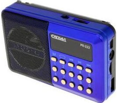 Радиоприемник СИГНАЛ РП-222 FM 88-108МГц, акб 400mA/h, USB/microSD, дисплей